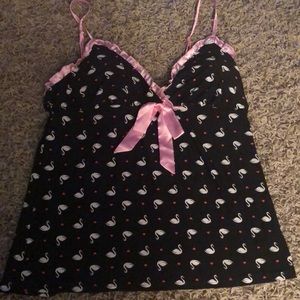 Super cute swan babydoll top